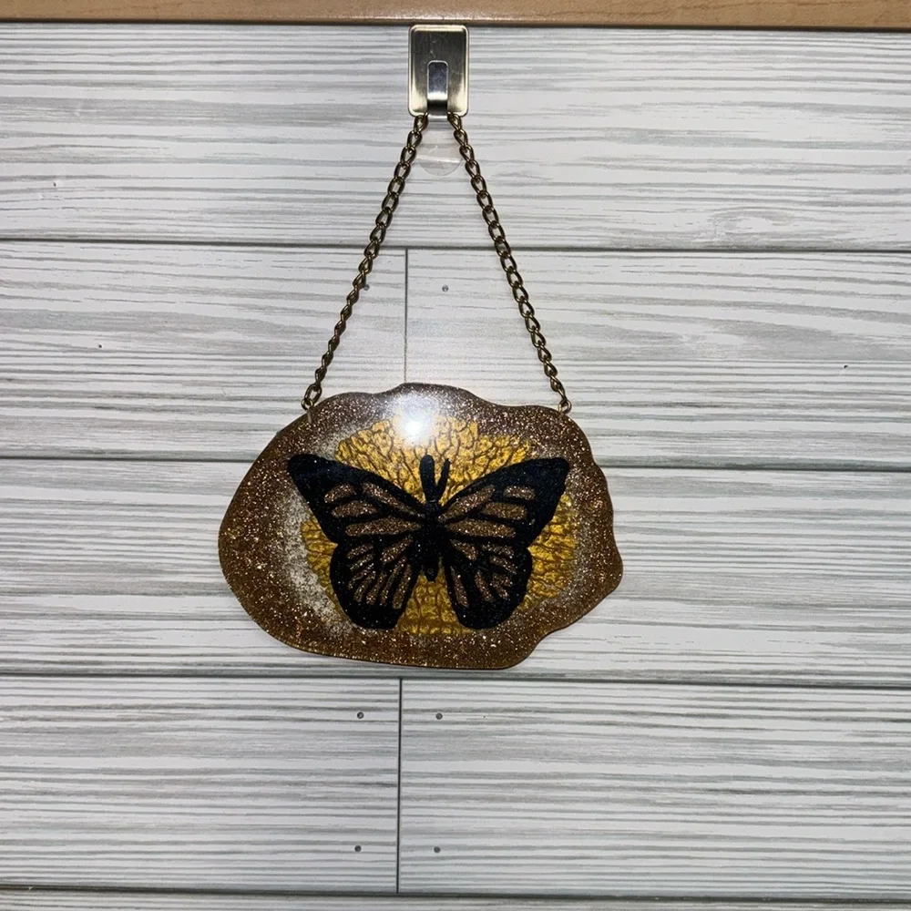 Gold Glitter Butterfly Wall Hanging- no. 2